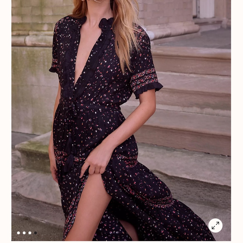 Free People Rare Feeling Tiered Printed Dress